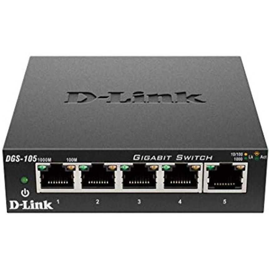 سوئیچ دی-لینک مدل DGS-105 ظرفیت ۵ پورت گیگابیت
