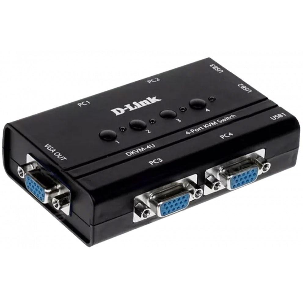 سوییچ KVM USB دی-لینک مدل DKVM-4U با ۴ پورت