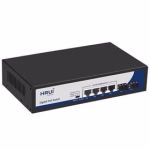 سوئیچ PoE دارای 4 پورت PoE گیگ و 2 پورت Uplink SFP گیگ اچ ار یو ای HRUI HR900-AFG-42NS-120