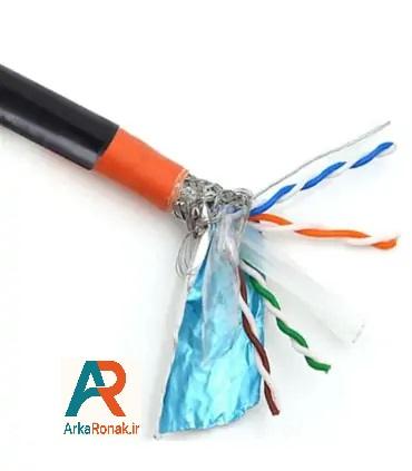 کابل شبکه CAT6 SFTP NEXANS نگزنس تمام مس - اوت دور OUT DOOR - دو روکش آیسانت Aisunet قرقره 305 متر