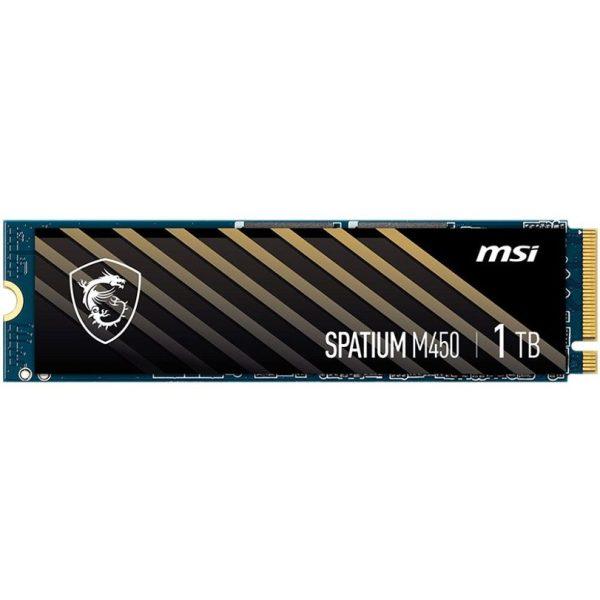 حافظه اس‌ اس‌ دی اینترنال ام اس آی مدل Spatium M450 M.2 2280 NVMe ظرفیت 1 ترابایت