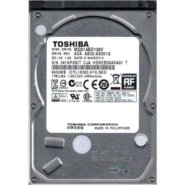 حافظه اچ دی دی اینترنال توشیبا مدل MQ01ABD100 ظرفیت 1 ترابایت