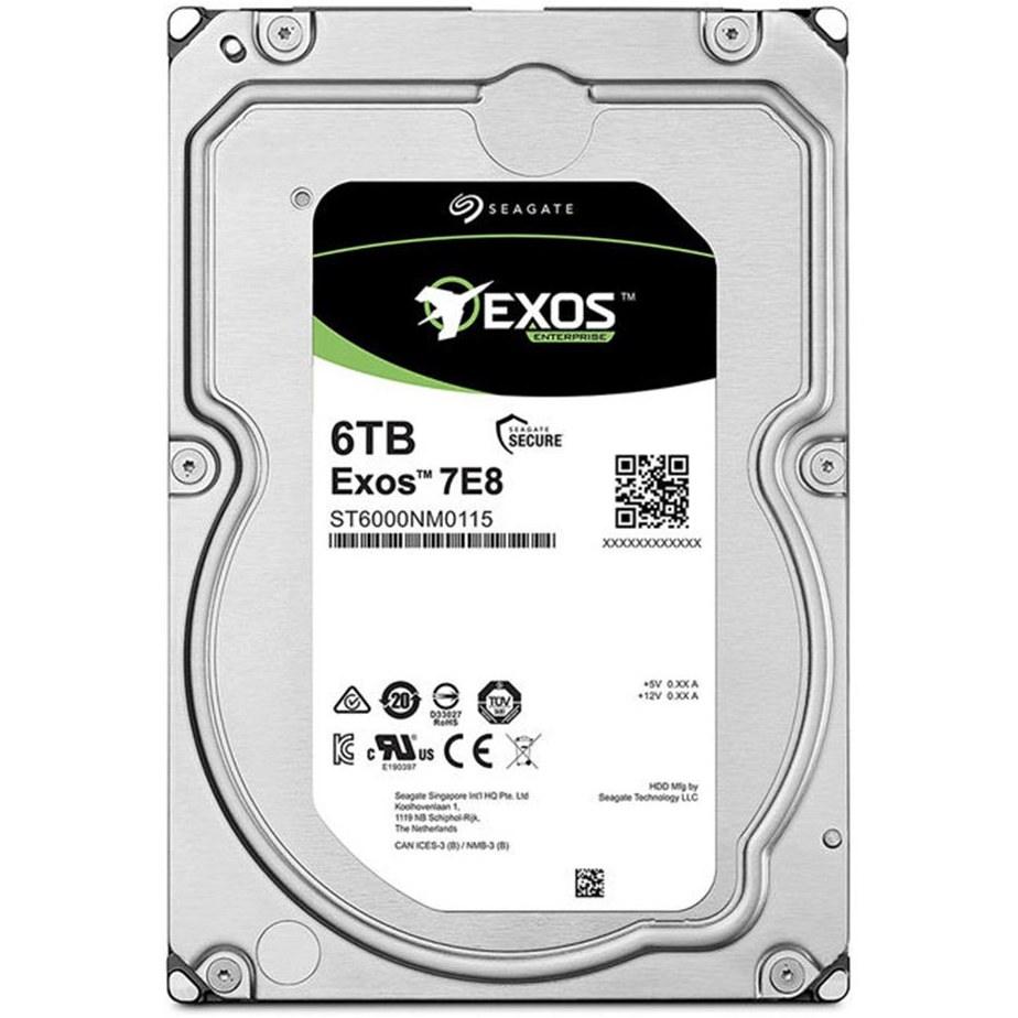 حافظه اچ دی دی اینترنال سیگیت مدل Exos 7E8 ST6000NM0115 حافظه 6 ترابایت