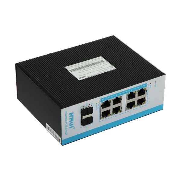 سوئیچ PoE صنعتی مدیریتی گیگ HRUI HR600-AFGM-82S