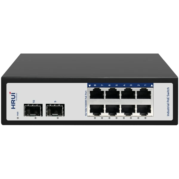 سوئیچ شبکه POE صنعتی مدل HRUI HR500-AFG-82S