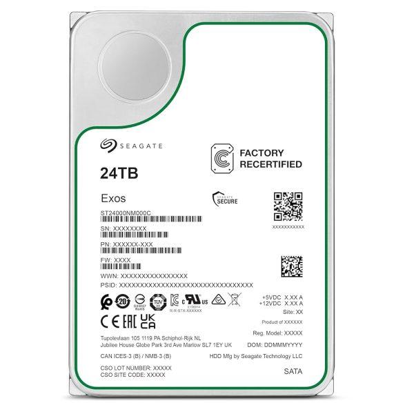 هارد دیسک اینترنال سیگیت Exos X24 ظرفیت ۲۴ ترابایت ۳.۵ اینچ