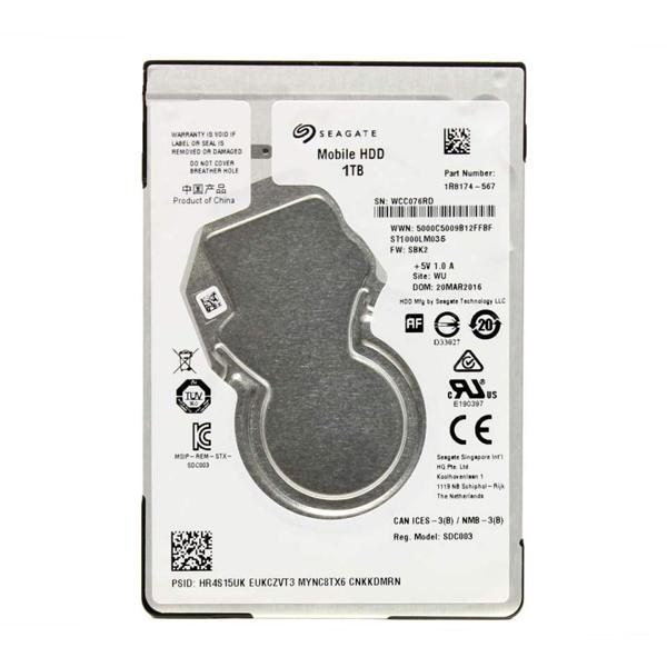 هارد دیسک اینترنال لپ‌تاپ سیگیت مدل ST1000LM035 ظرفیت 1 ترابایت