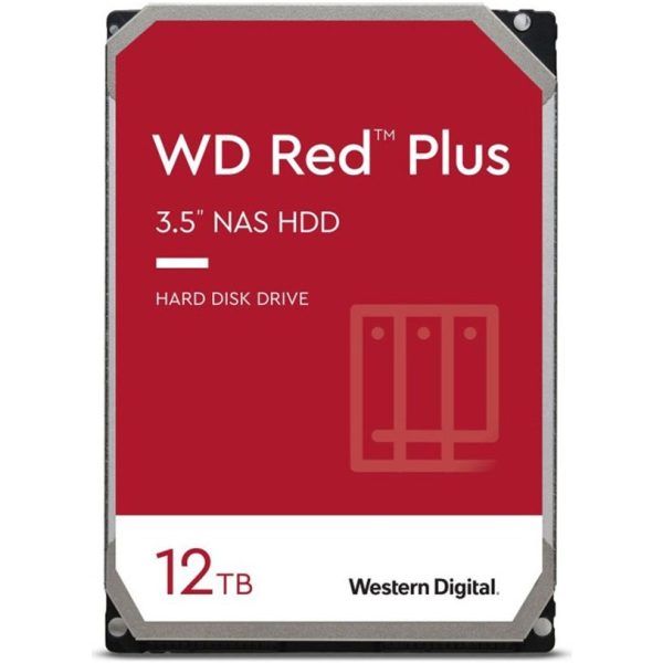 هارد دیسک اینترنال وسترن دیجیتال مدل WD120EFBX Red Plus ظرفیت ۱۲ ترابایت