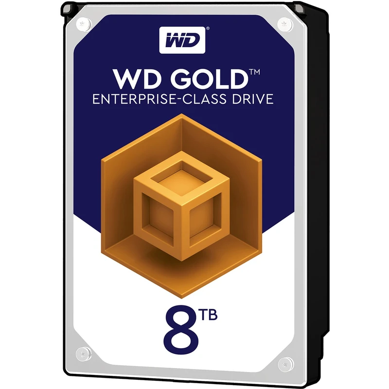 هارد دیسک اینترنال وسترن دیجیتال مدل WD8002FRYZ ظرفیت ۸ ترابایت گلد