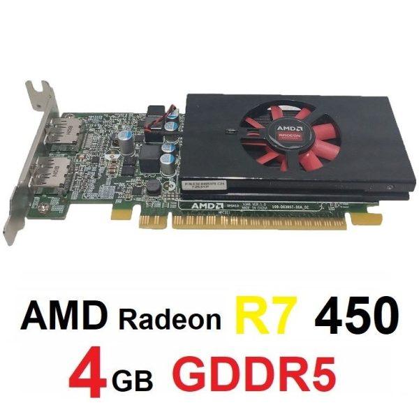 کارت گرافیک مینی کیس AMD R7 450 4GB GDDR5 استوک