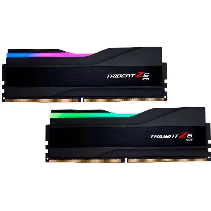 رم کامپیوتر جی اسکیل دو کاناله مدل Trident Z5 RGB فرکانس 6000 مگاهرتز DDR5 تایمینگ CL30 حافظه 64 گیگابایت