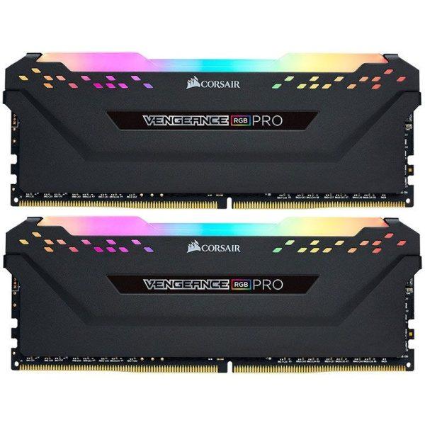 رم کامپیوتر کورسیر دو کاناله مدل Vengeance RGB Pro فرکانس 3600 مگاهرتز DDR4 تایمینگ CL18 حافظه 16 گیگابایت