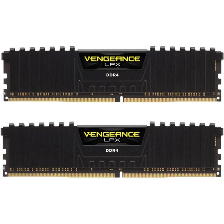 رم کامپیوتر کورسیر دو کاناله مدل VENGEANCE LPX فرکانس 3200 مگاهرتز DDR4 تایمینگ CL16 حافظه 16 گیگابایت