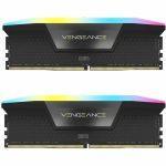 رم کامپیوتر کورسیر دو کاناله مدل Vengeance RGB فرکانس 6000 مگاهرتز DDR5 تایمینگ CL36 حافظه 32 گیگابایت