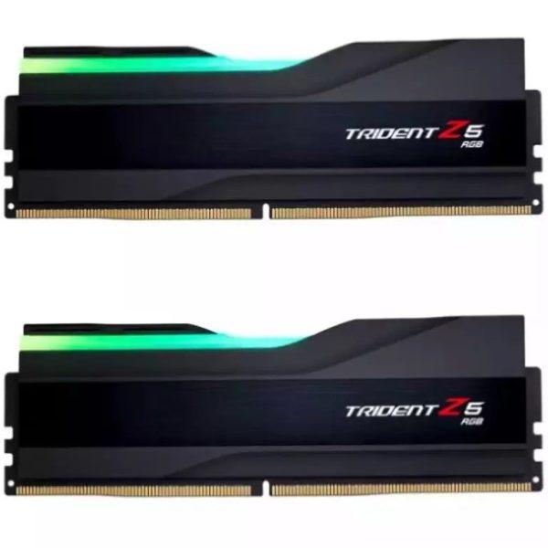 رم کامپیوتر جی اسکیل دو کاناله مدل Trident Z5 RGB فرکانس 6000 مگاهرتز DDR5 تایمینگ CL30 حافظه 32 گیگابایت