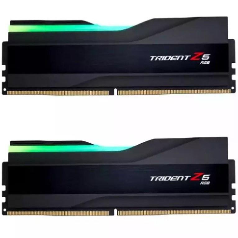 رم کامپیوتر جی اسکیل دو کاناله مدل Trident Z5 RGB فرکانس 6000 مگاهرتز DDR5 تایمینگ CL30 حافظه 32 گیگابایت