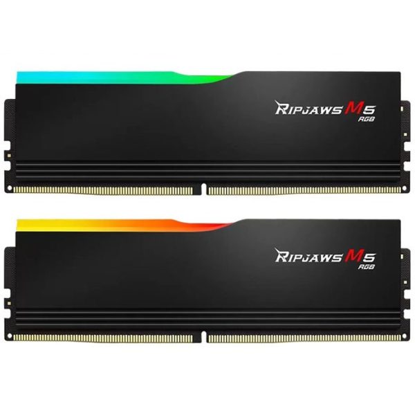 رم کامپیوتر جی اسکیل دو کاناله مدل Ripjaws M5 RGB فرکانس 5200 مگاهرتز DDR5 تایمینگ CL40 حافظه 32 گیگابایت