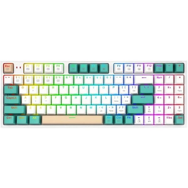 کیبورد بی سیم مکانیکال ردراگون مدل K643 WGC RGB PRO