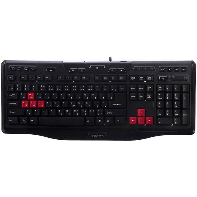 کیبورد تسکو مدل TK8018 با سیم و حروف فارسی