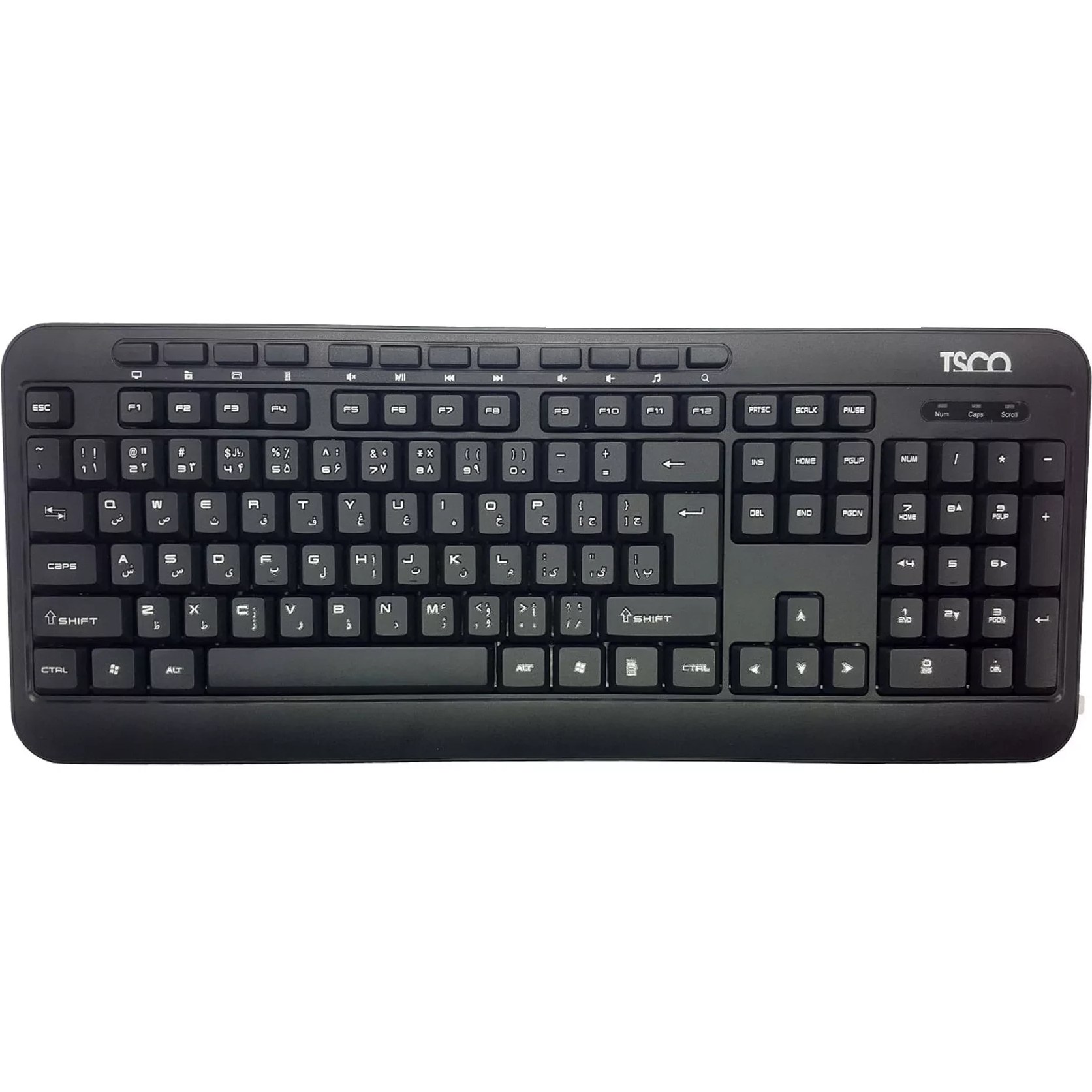 کیبورد تسکو مدل TKM8011 با سوئیچ ممبران کیبورد تسکو مدل TKM8011 با سوئیچ ممبران