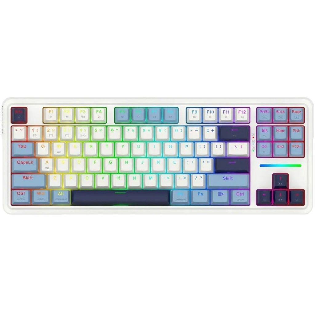 کیبورد مکانیکال باسیم و بی‌سیم ردراگون مدل Antonium K728 Pro WBB RGB