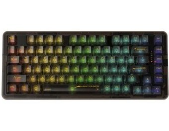 کیبورد گیمینگ بی سیم ردراگون مدل K649 ELF PRO شفاف