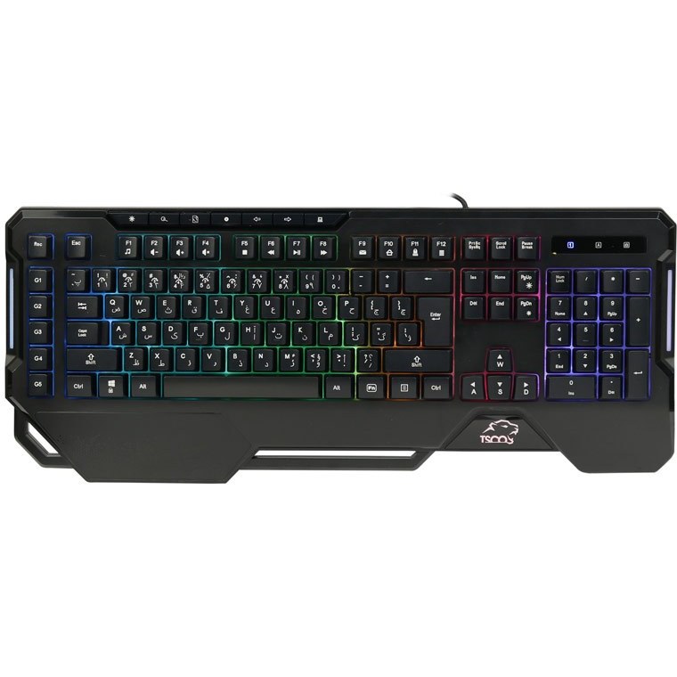 کیبورد گیمینگ تسکو مدل GK8126 با سوییچ ممبران و نورپردازی RGB