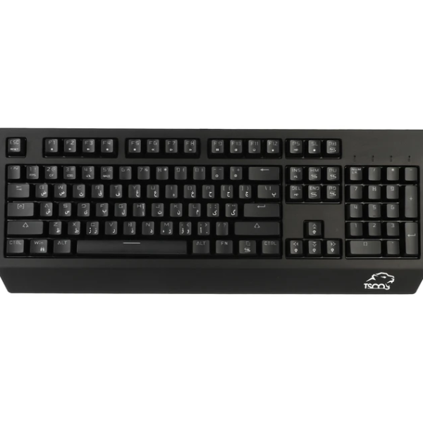 کیبورد گیمینگ تسکو مدل GK8127 با سوییچ مکانیکال قهوه‌ای و نورپردازی RGB