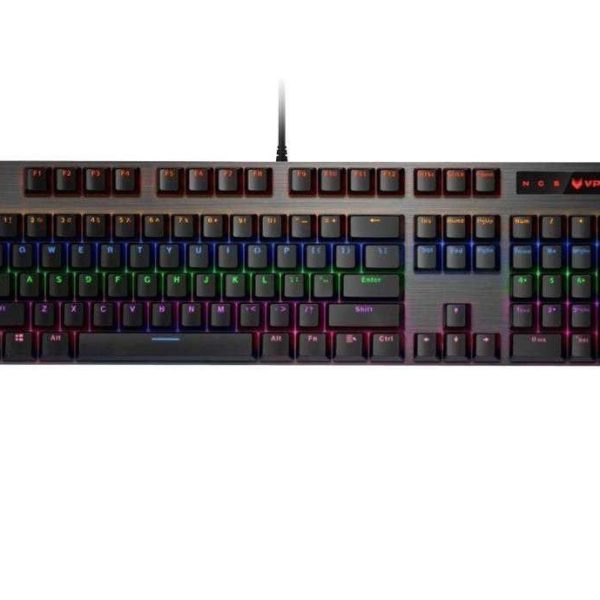 کیبورد گیمینگ مکانیکی رپو مدل V500PRO با سوییچ آبی و نورپردازی RGB
