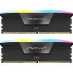 رم کامپیوتر کورسیر دو کاناله مدل Vengeance RGB فرکانس 5200 مگاهرتز DDR5 تایمینگ CL40 حافظه 64 گیگابایت