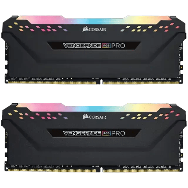 رم کامپیوتر کورسیر دو کاناله مدل VENGEANCE RGB PRO فرکانس 3600 مگاهرتز DDR4 تایمینگ CL18 حافظه 32 گیگابایت
