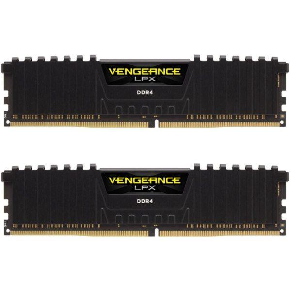 رم کامپیوتر کورسیر دو کاناله مدل Vengeance LPX فرکانس 3200 مگاهرتز DDR4 تایمینگ CL16 حافظه 32 گیگابایت