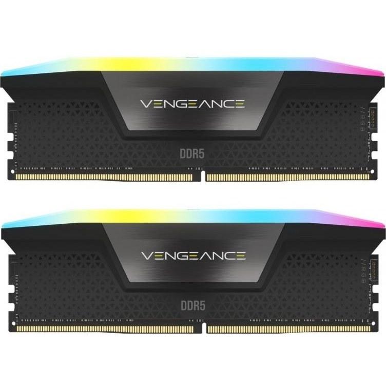 رم کامپیوتر کورسیر دو کاناله Vengeance RGB فرکانس 7000 مگاهرتز DDR5 تایمینگ CL40 حافظه 48 گیگابایت