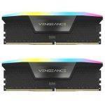 رم کامپیوتر کورسیر دو کاناله Vengeance RGB فرکانس 6400 مگاهرتز DDR5 تایمینگ CL64 حافظه 64 گیگابایت
