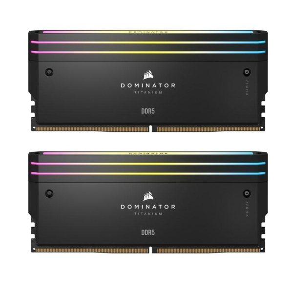 رم کامپیوتر کورسیر دو کاناله Dominator Titanium فرکانس 7000 مگاهرتز DDR5 تایمینگ CL40 حافظه 96 گیگابایت