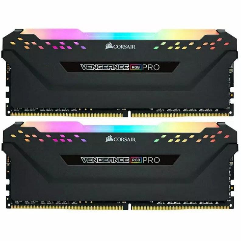 رم کامپیوتر کورسیر دو کاناله Vengeance RGB Pro فرکانس 3600 مگاهرتز DDR4 تایمینگ CL18 حافظه 64 گیگابایت