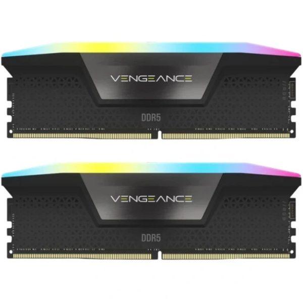 رم دسکتاپ کورسیر مدل VENGEANCE RGB ظرفیت ۹۶ گیگابایت DDR5 دو کاناله ۶۰۰۰ مگاهرتز CL30