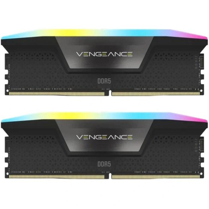 رم دسکتاپ کورسیر مدل VENGEANCE RGB ظرفیت ۹۶ گیگابایت DDR5 دو کاناله ۶۰۰۰ مگاهرتز CL30
