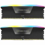 رم کامپیوتر کورسیر دو کاناله مدل Vengeance RGB فرکانس 5200 مگاهرتز DDR5 تایمینگ CL38 حافظه 96 گیگابایت