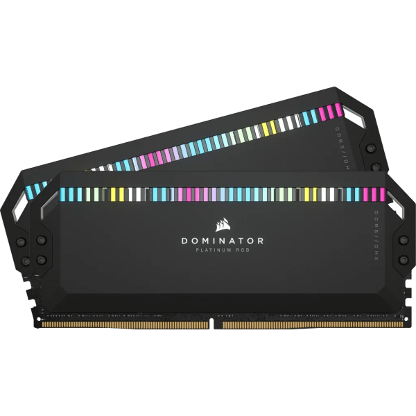 رم کورسیر مدل Dominator Platinum RGB ظرفیت ۶۴ گیگابایت DDR5 فرکانس ۶۴۰۰ مگاهرتز CL32