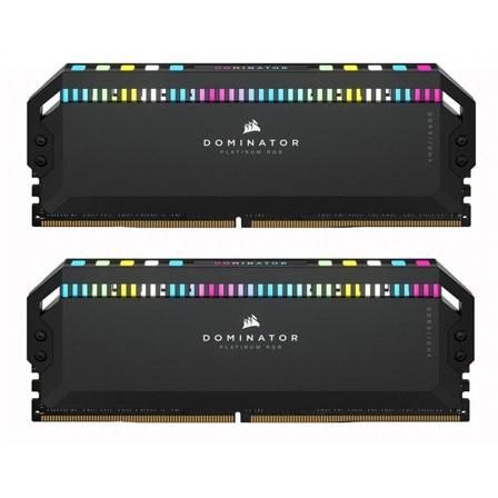 رم کامپیوتر کورسیر دو کاناله مدل Dominator Platinum RGB فرکانس 5600 مگاهرتز DDR5 تایمینگ CL40 حافظه 64 گیگابایت