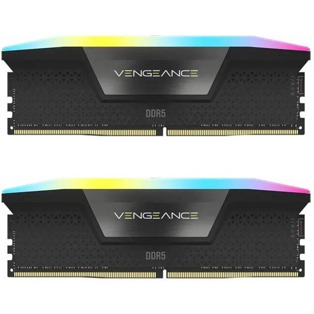 رم کامپیوتر کورسیر دو کاناله Vengeance RGB فرکانس 7000 مگاهرتز DDR5 تایمینگ CL40 حافظه 32 گیگابایت