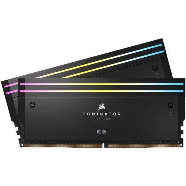 رم کامپیوتر کورسیر مدل Dominator Titanium RGB ظرفیت ۳۲ گیگابایت DDR5 فرکانس ۷۶۰۰ مگاهرتز CL36