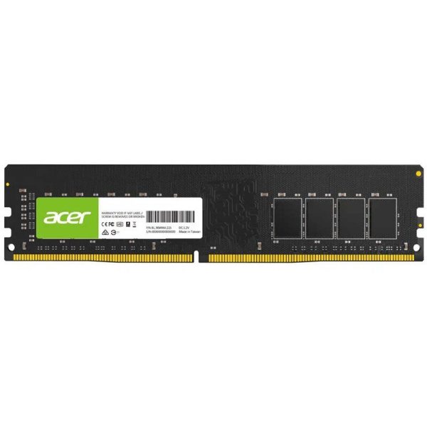 رم کامپیوتر ایسر تک کاناله UD100 فرکانس 3200 مگاهرتز DDR4 تایمینگ CL22 حافظه 16 گیگابایت