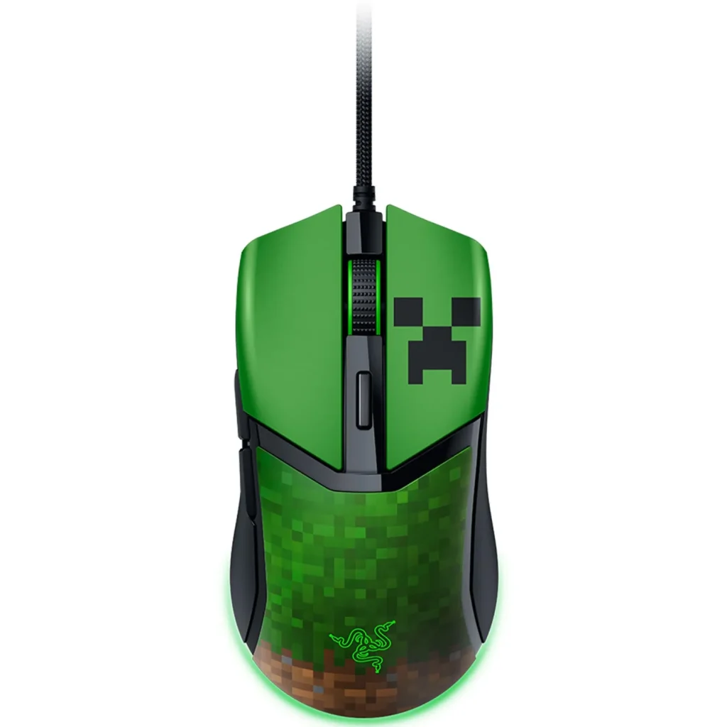 ماوس گیمینگ با سیم ریزر مدل Cobra Minecraft